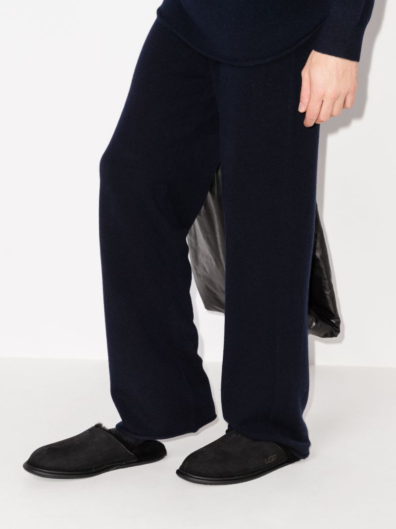 Black Hyde Suede Slippers