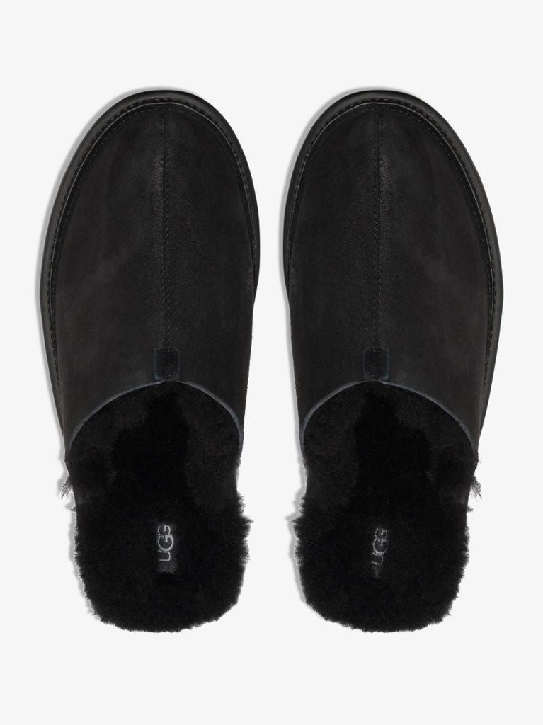 Black Hyde Suede Slippers