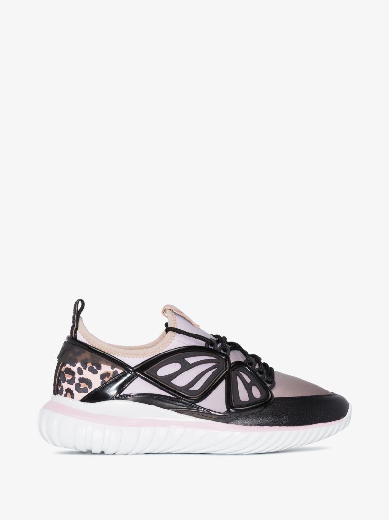 Black Fly-by Butterfly Knit Sneakers