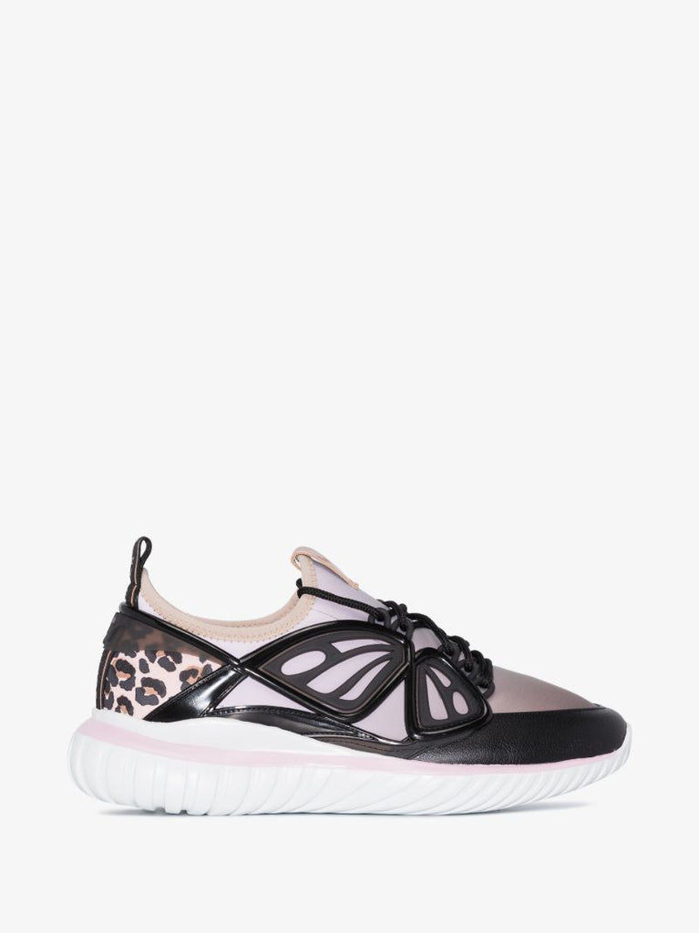 Black Fly-by Butterfly Knit Sneakers