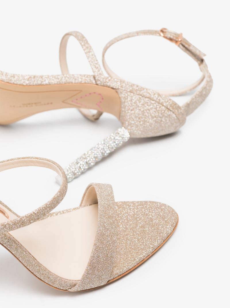 Neutral Rosalind 100 Glitter Sandals
