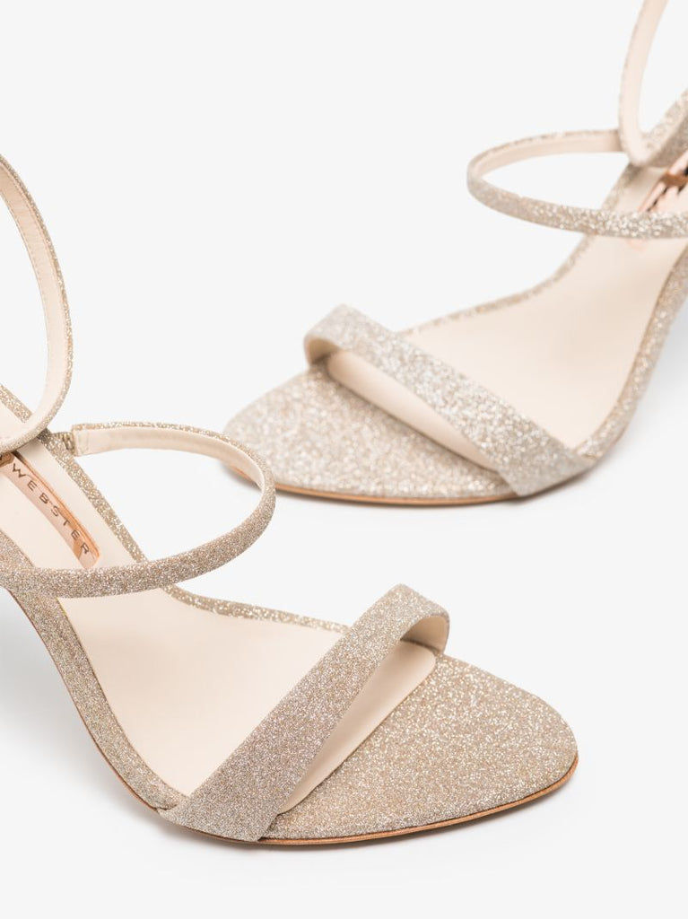 Neutral Rosalind 100 Glitter Sandals