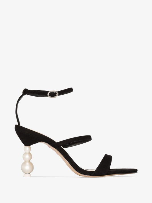 Black Rosalind 85 Suede Sandals