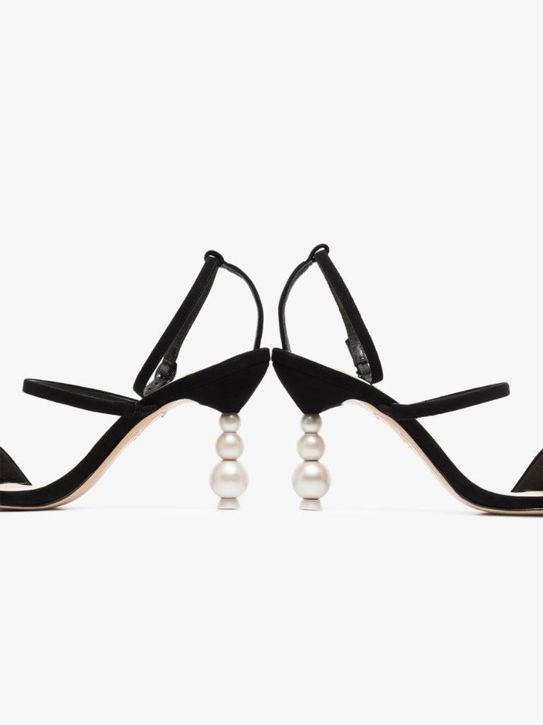 Black Rosalind 85 Suede Sandals