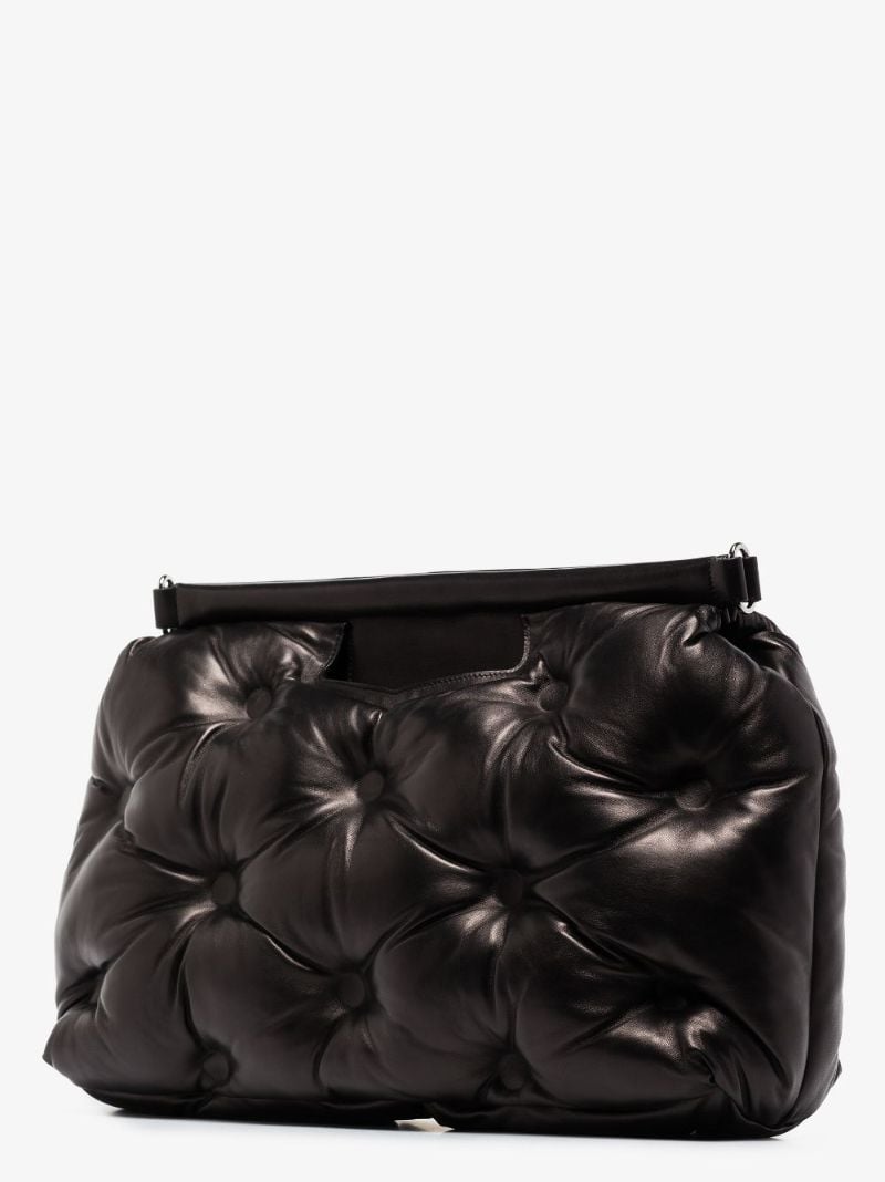 Black Glam Slam Large Leather Tote Bag