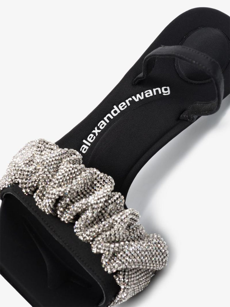 Black Julie 105 Crystal Sandals