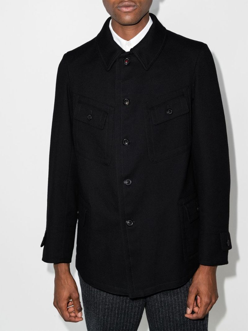 Flap Pocket Shirt Jacket