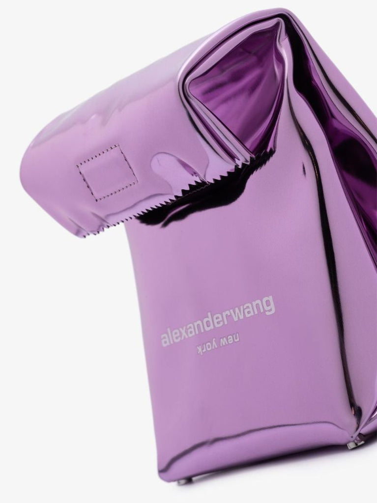 Purple Foldable Lunch Clutch Bag
