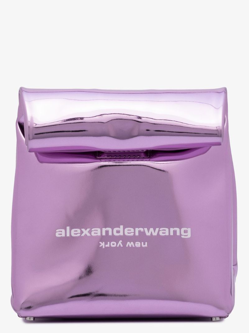 Purple Foldable Lunch Clutch Bag
