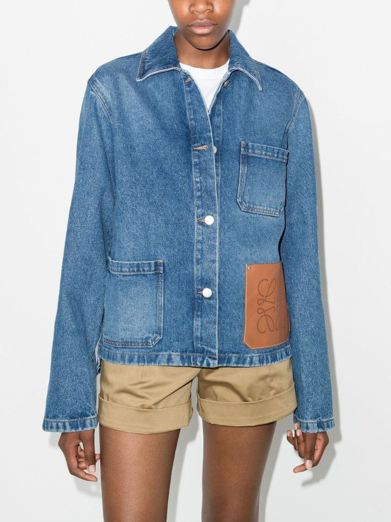 Logo Patch Denim Jacket