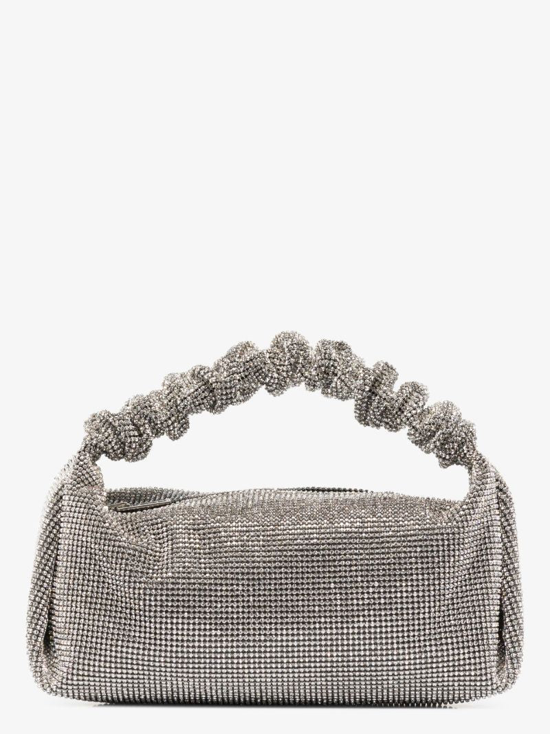 Silver Tone Scrunchie Mini Bag
