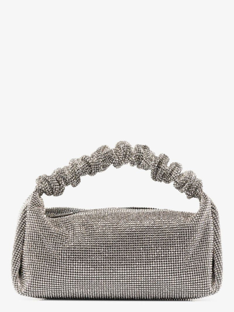 Silver Tone Scrunchie Mini Bag