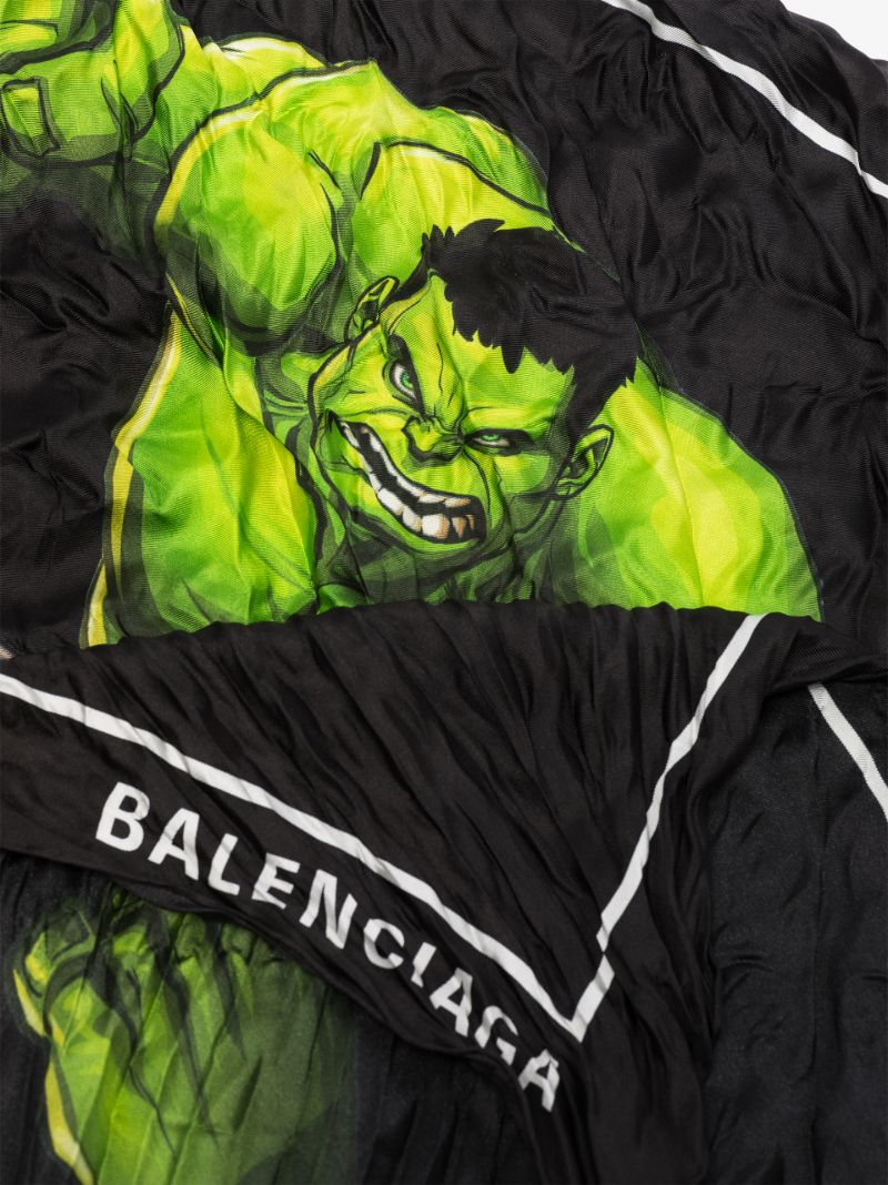 Black Hulk Silk Scarf