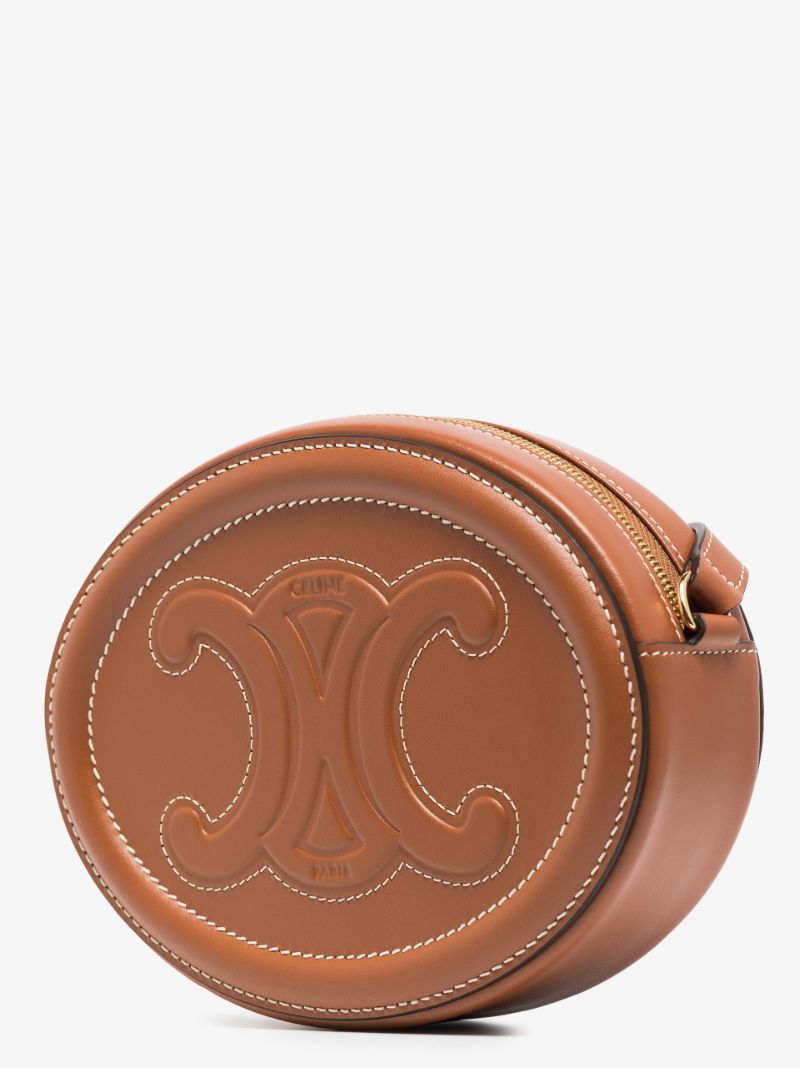 Brown Cuir Triomphe Leather Cross Body Bag