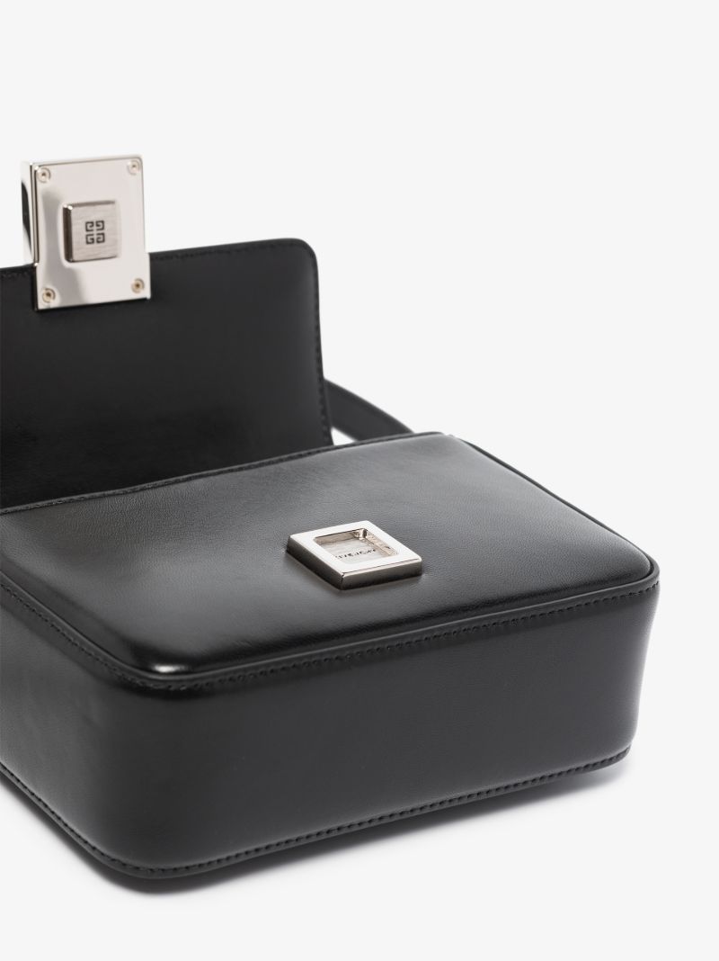 Black 4g Small Leather Cross Body Bag