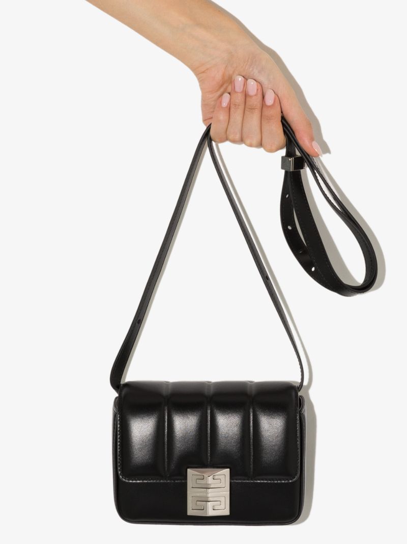 Black 4g Small Leather Cross Body Bag