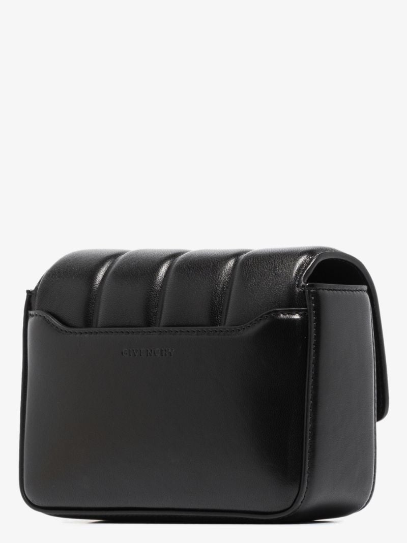 Black 4g Small Leather Cross Body Bag