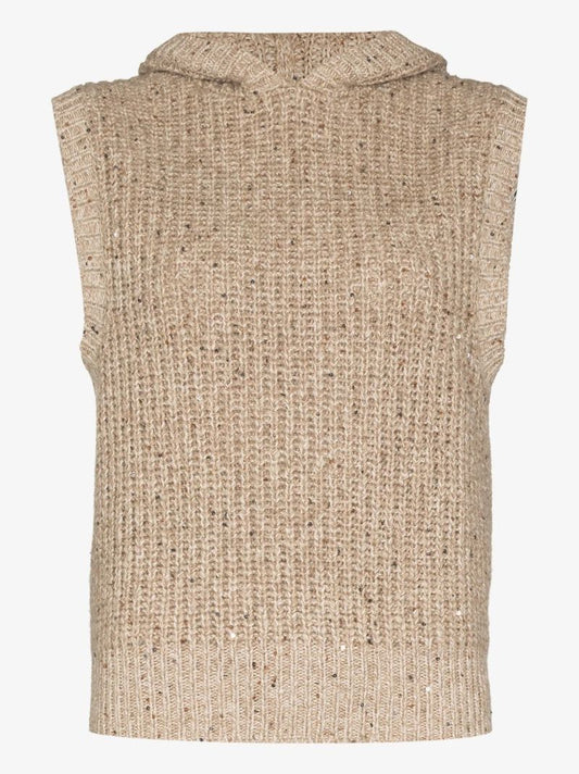 Dazzling Hooded Sweater Vest