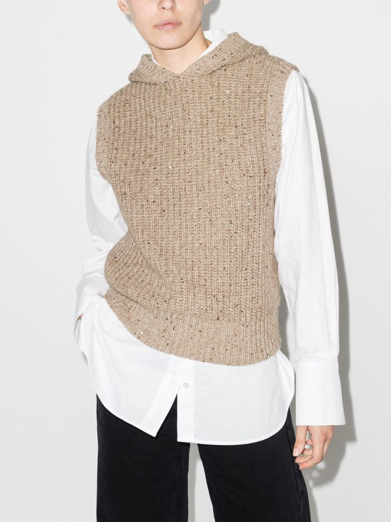 Dazzling Hooded Sweater Vest