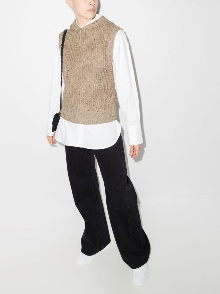 Dazzling Hooded Sweater Vest