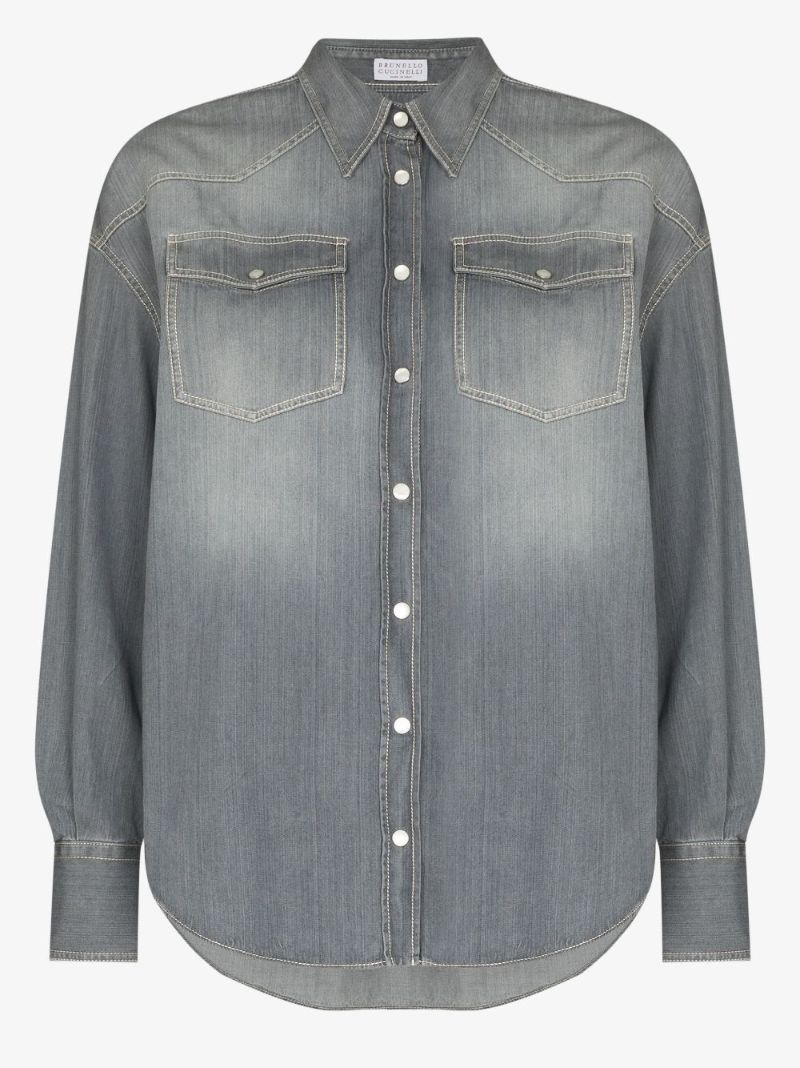 Long Sleeve Denim Shirt