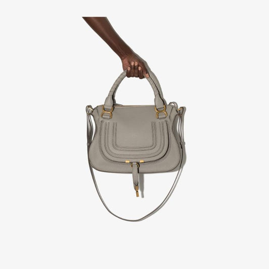 Grey Marcie Large Leather Tote Bag