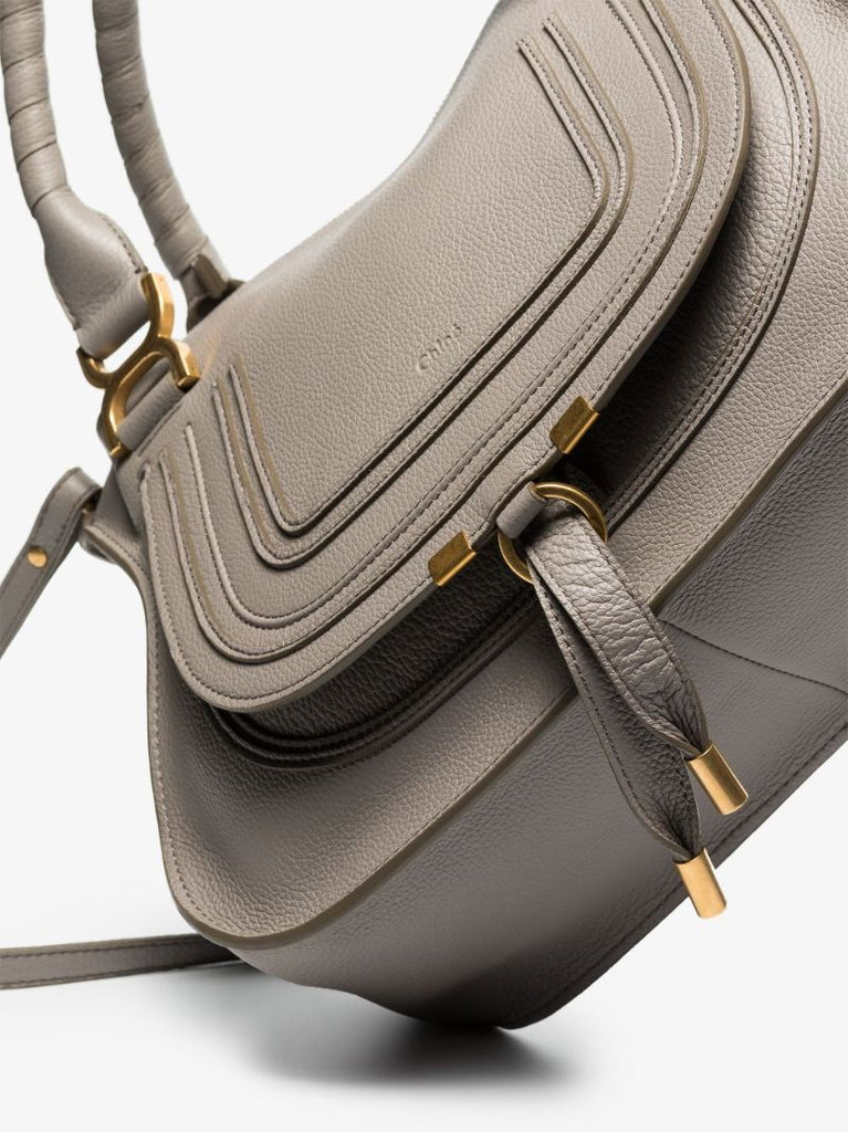 Grey Marcie Large Leather Tote Bag