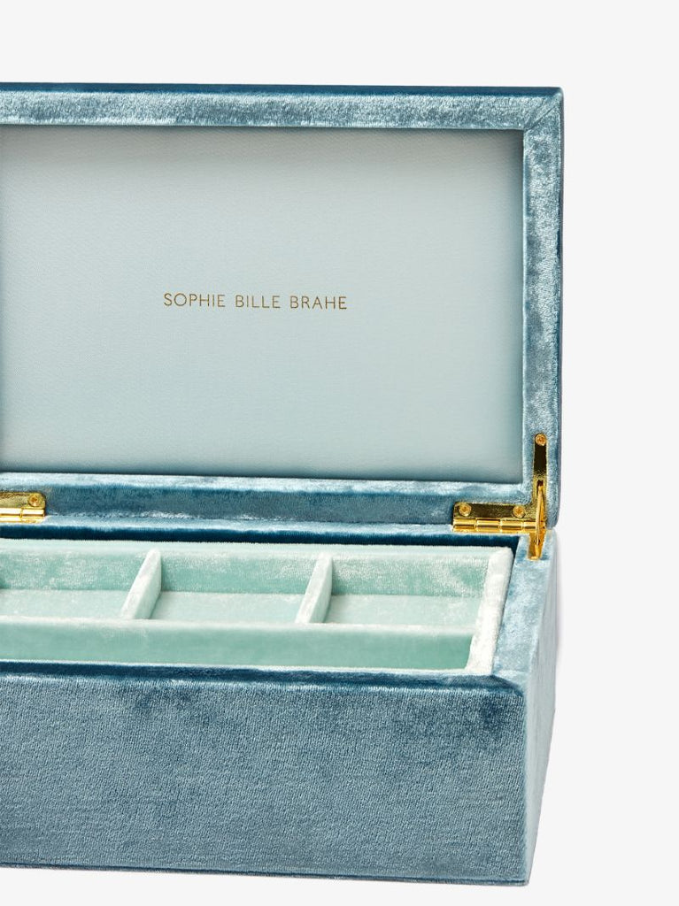 Blue Velvet Jewellery Box