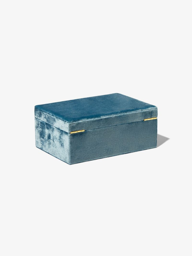 Blue Velvet Jewellery Box
