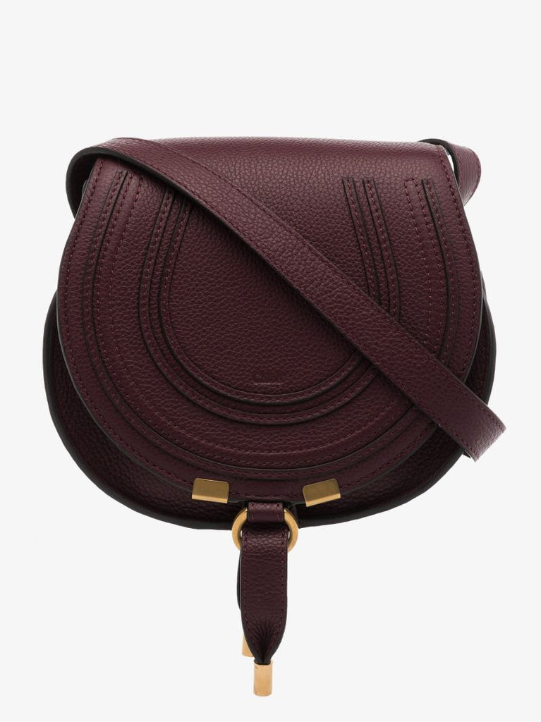 Purple Marcie Mini Leather Cross Body Bag