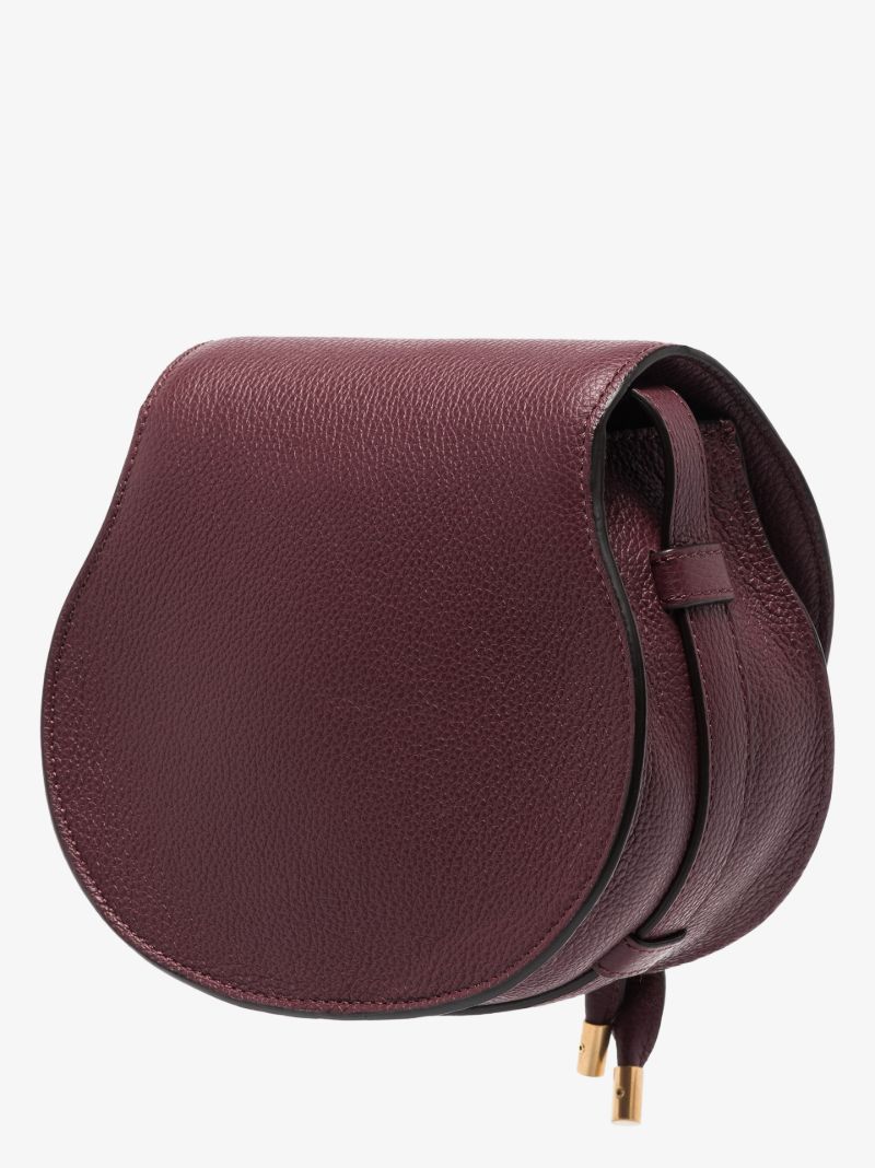 Purple Marcie Mini Leather Cross Body Bag