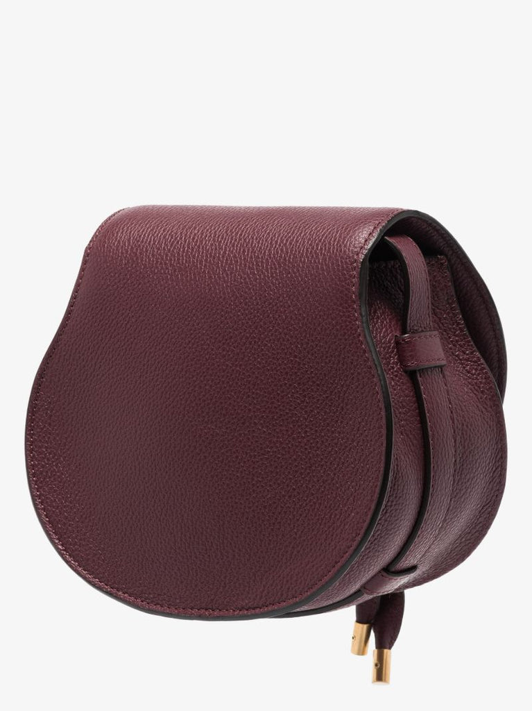 Purple Marcie Mini Leather Cross Body Bag