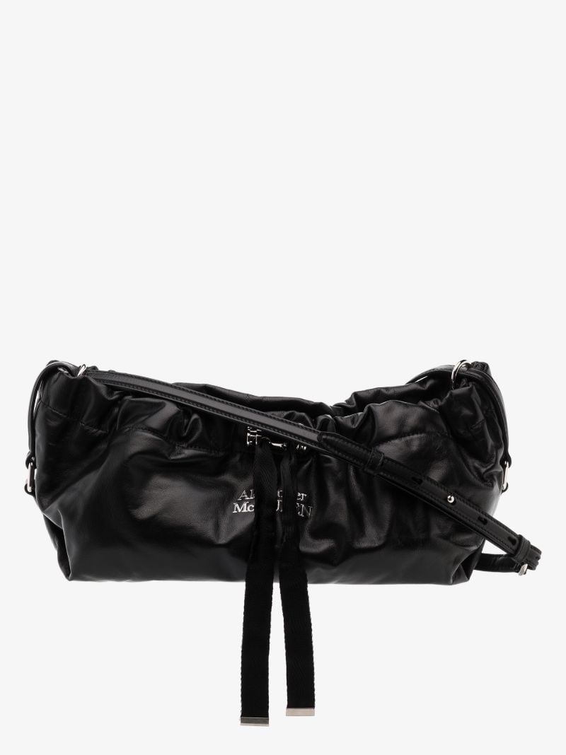 Black Bundle Mini Leather Shoulder Bag