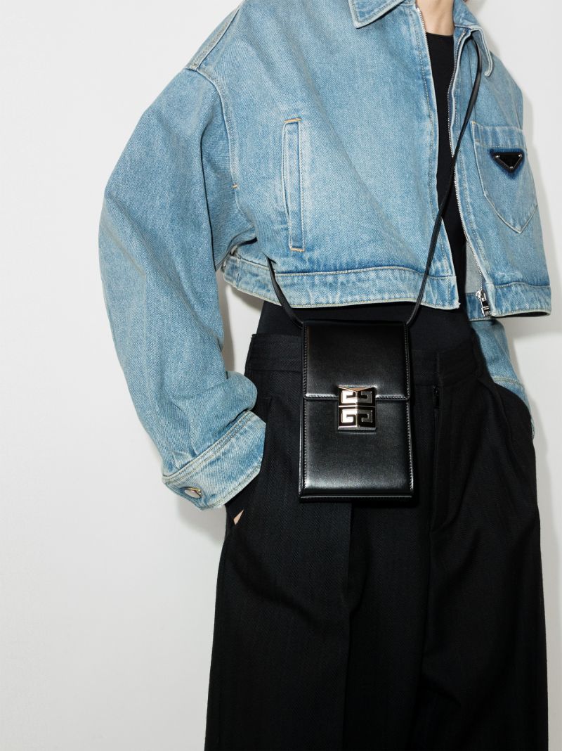 Black 4g Leather Mini Bag