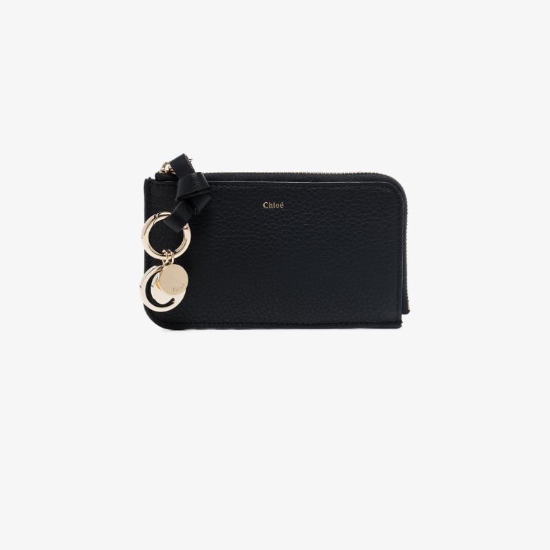 Black Alphabet Leather Wallet