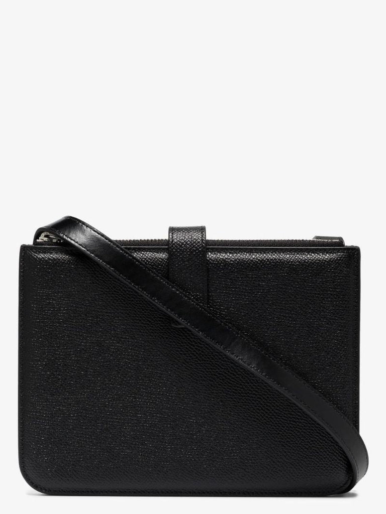 Black Four Stitch Cross Body Bag