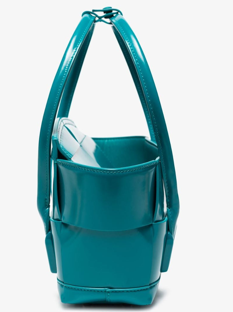 Blue Arco Mini Leather Tote Bag