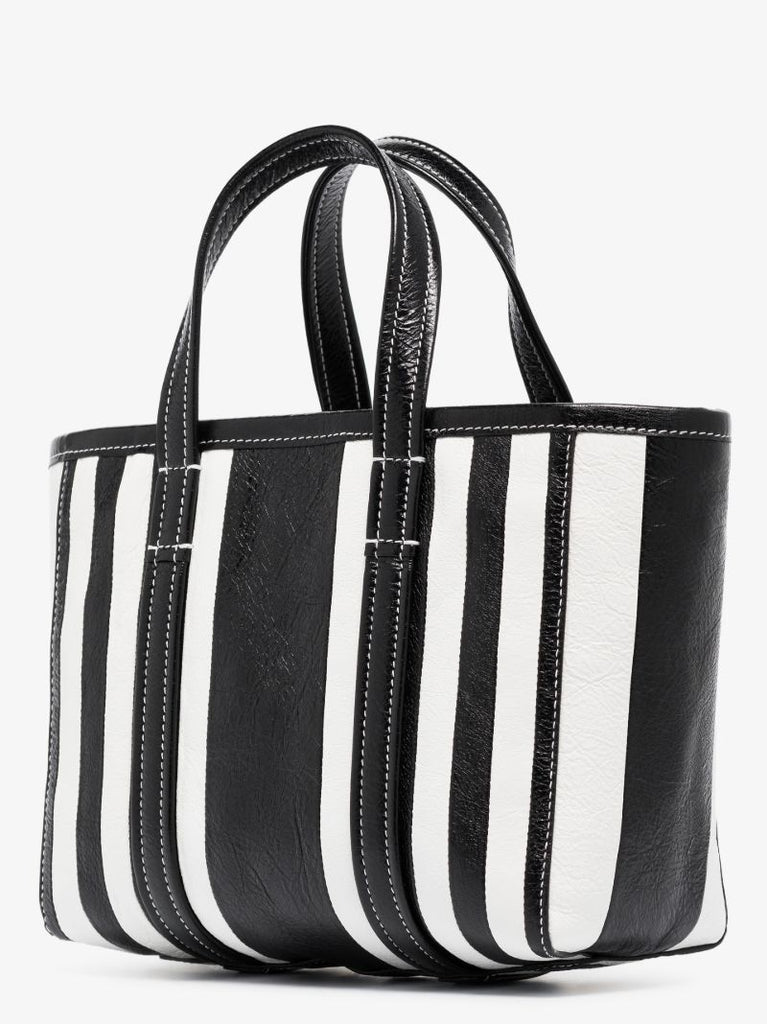 Black Neo Bazar Leather Tote Bag