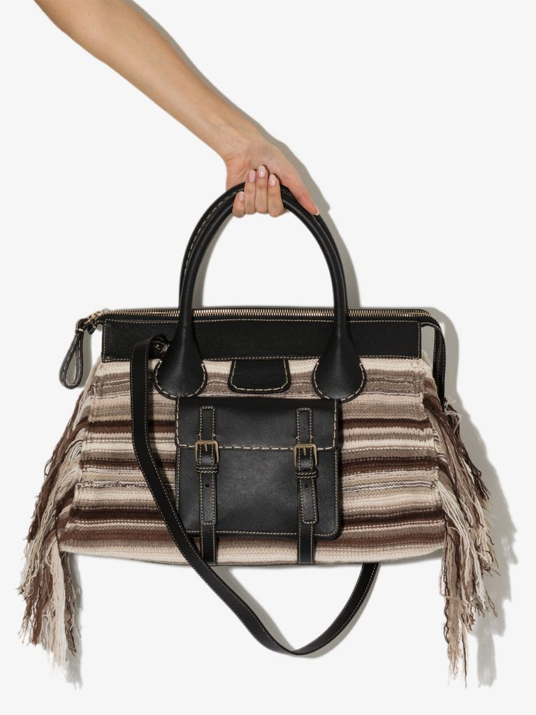 Multicolour Edith Medium Cashmere Tote Bag