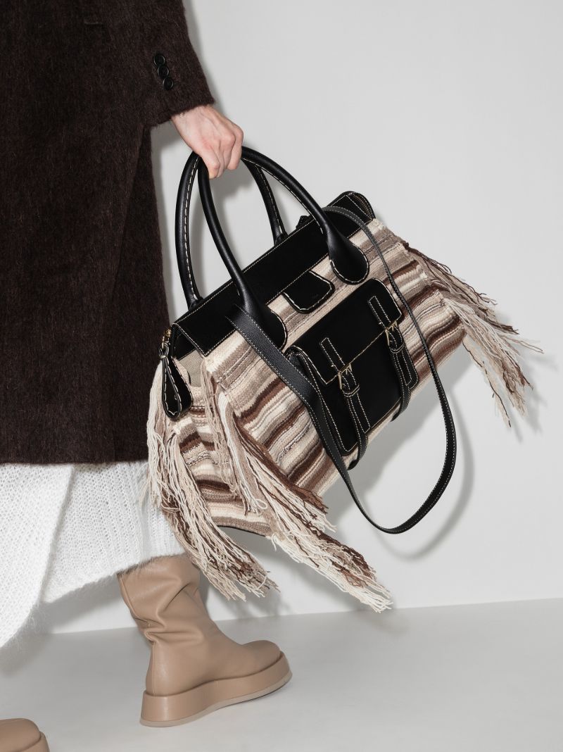 Multicolour Edith Medium Cashmere Tote Bag