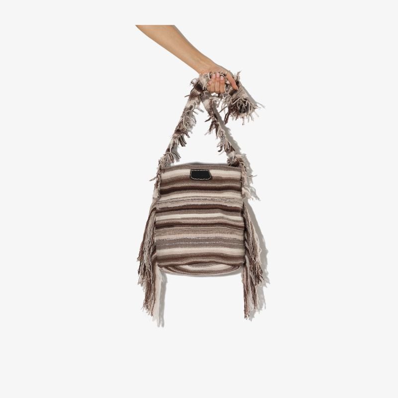 Brown Jorge Knitted Cashmere Bucket Bag