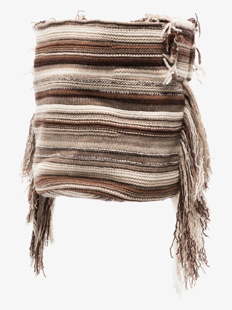 Brown Jorge Knitted Cashmere Bucket Bag