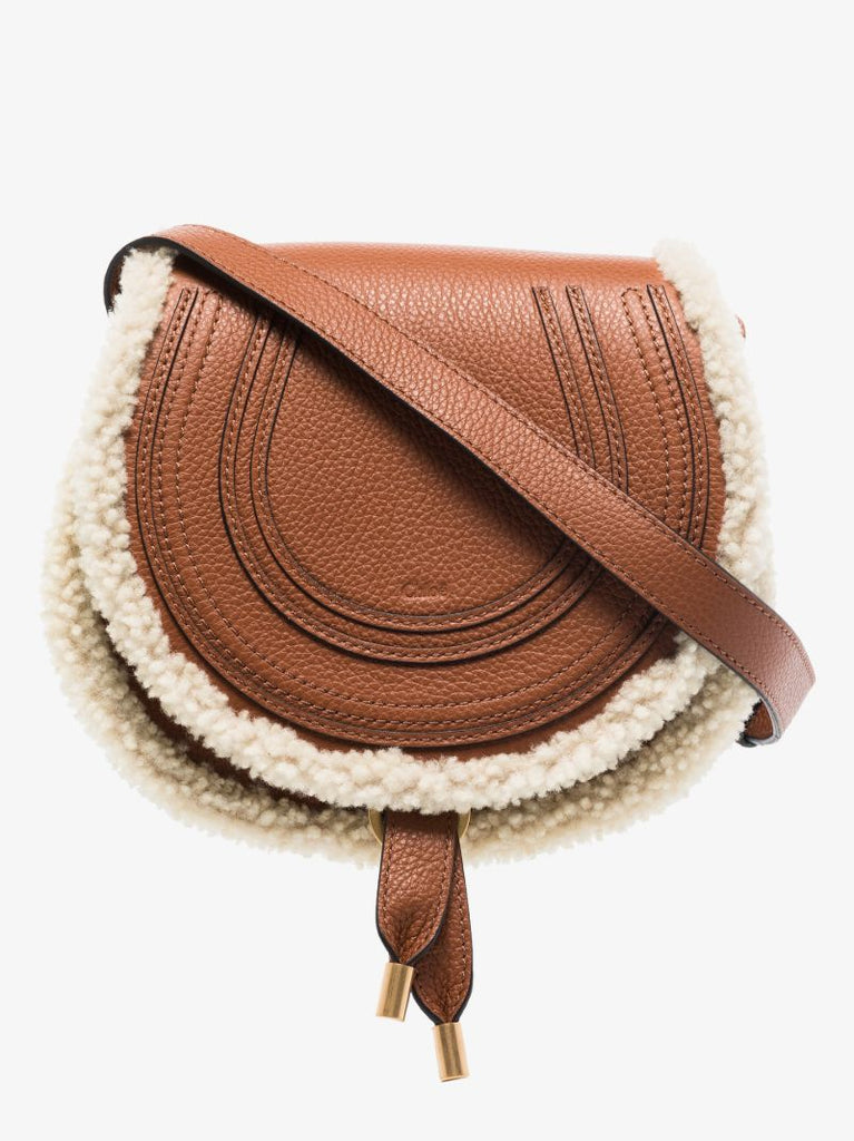 Brown Marcie Mini Leather Cross Body Bag