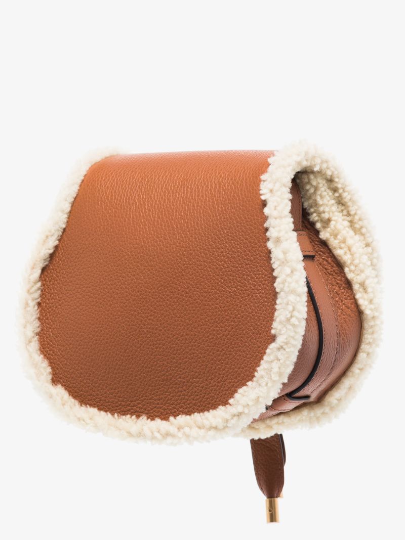 Brown Marcie Mini Leather Cross Body Bag