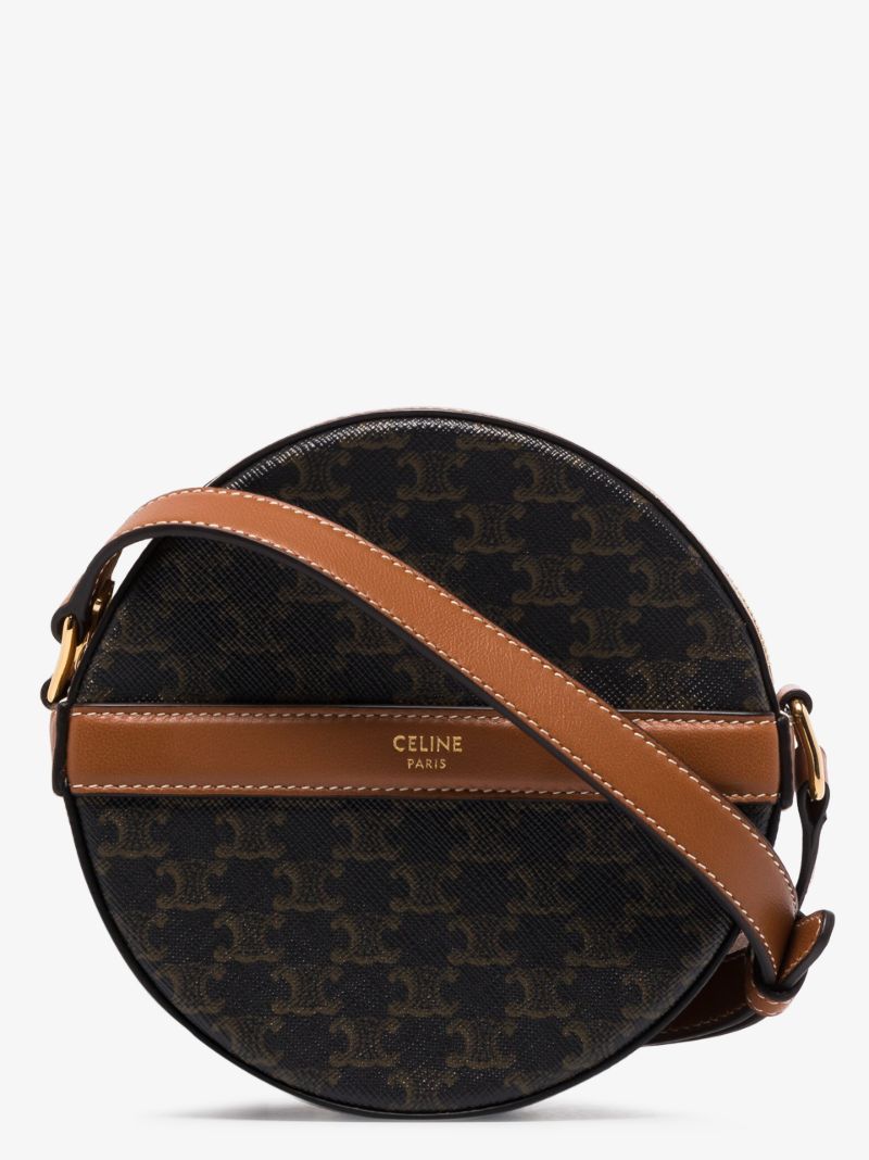 Black Triomphe Canvas Cross Body Bag