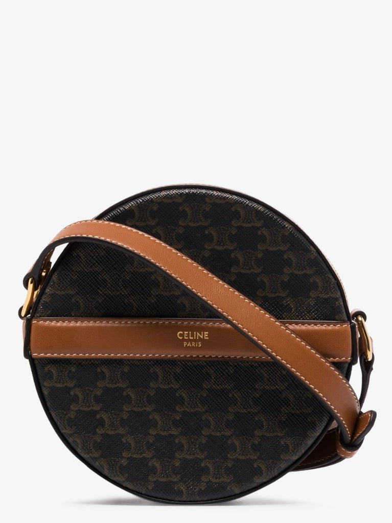 Black Triomphe Canvas Cross Body Bag
