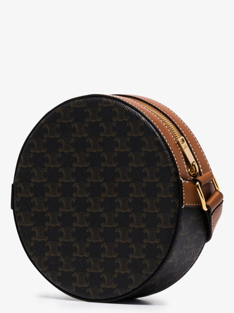Black Triomphe Canvas Cross Body Bag
