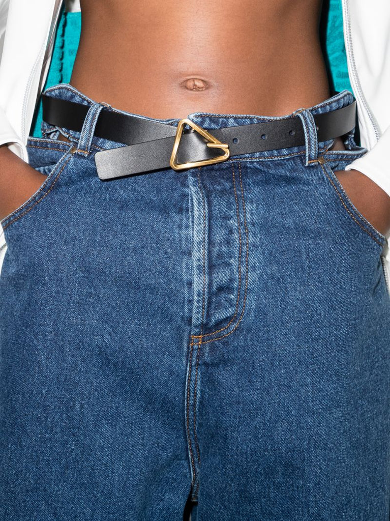 Black Grasp Leather Belt
