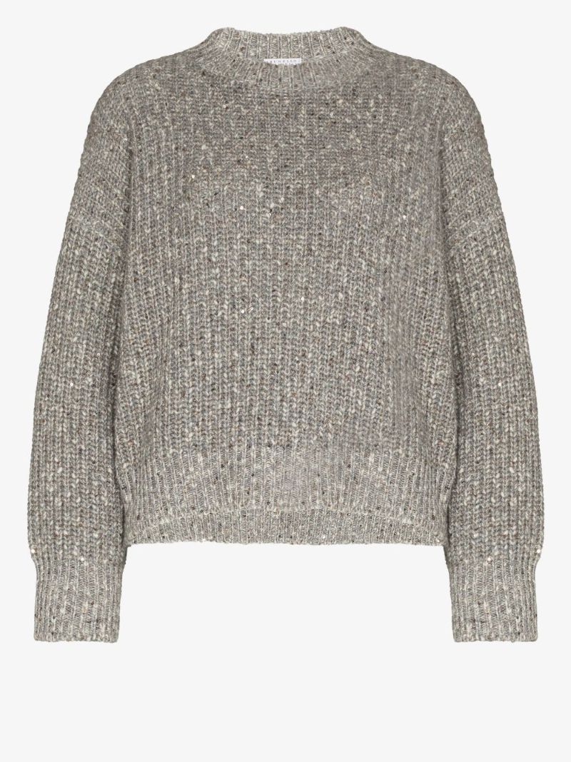 Sequinned Knit Sweater