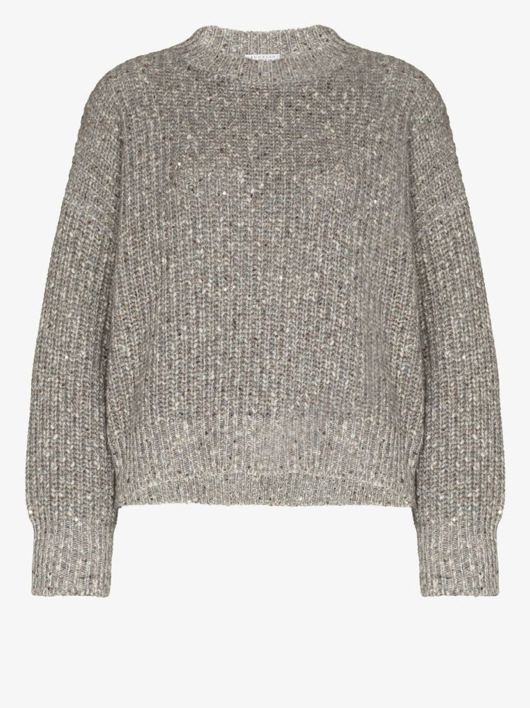Sequinned Knit Sweater